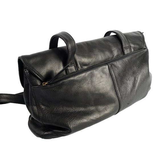 Derek Alexander Super Soft Black Leather Handbag Shoulder Bag 14"x8" Excellent - Picture 5 of 16